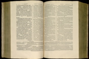 Plantin Polyglot Bible, multiple languages, 1568-1572. Harry Ransom Center, University of Texas at Austin.